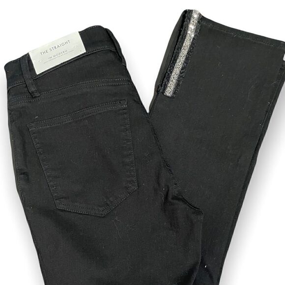 Ann Taylor Factory Black Jeans The Straight  Size 2 - Picture 1 of 10
